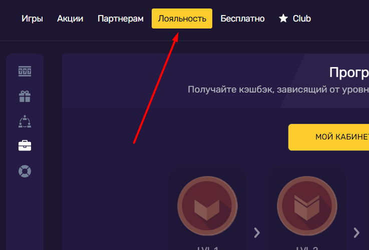 Программа лояльности в казино